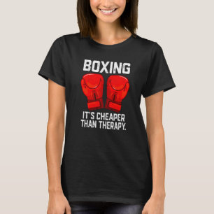Camiseta Boxe é mais barato que terapia Caixa de terapia de