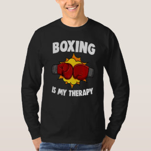 Camiseta Boxe É Minha Terapia Boxe Feminino Esporte Amor