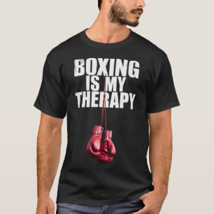 Camiseta Boxe É Minha Terapia Citação Boxe Kickboxing Boxea
