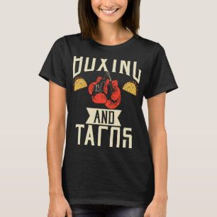 Camiseta Boxe E Tacos Comida Mexicana Amor Taco