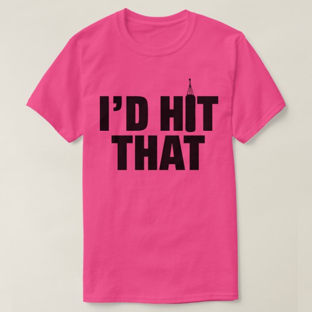 Camiseta boxe engraçada 2 (Frente do Design)