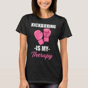 Camiseta Boxe Feminino é Minha Terapia Ótimo Presente Femin