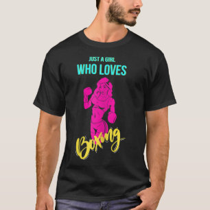 Camiseta Boxe Feminino Garota Kickboxing Boxeadora
