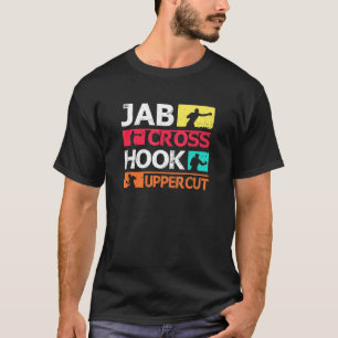Camiseta Boxe Jab Cruz Gancho Soco Ascendente Boxeador Trei