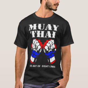 Camiseta Boxe Mão Kickboxing A Arte Dos 8 Membros Muay Tha