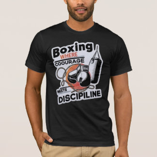 Camiseta boxe quando a coragem se encontra