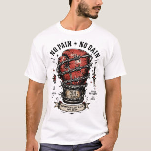 Camiseta Boxe Sem Dor Sem Ganho Motivação