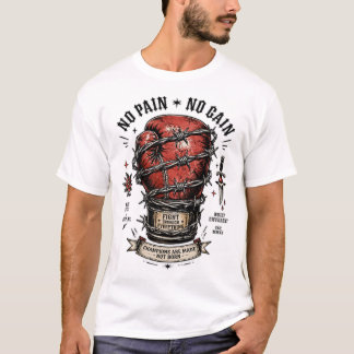Camiseta Boxe Sem Dor Sem Ganho Motivação