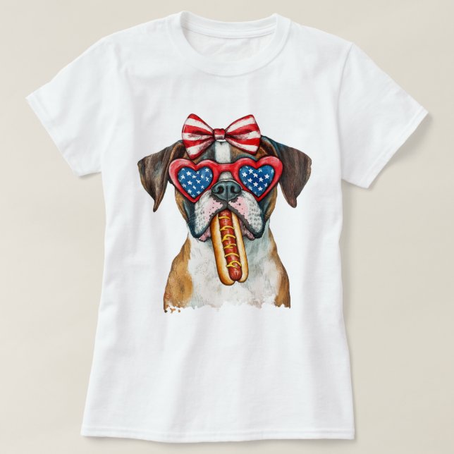 Camiseta Boxeador Patriótico (Frente do Design)