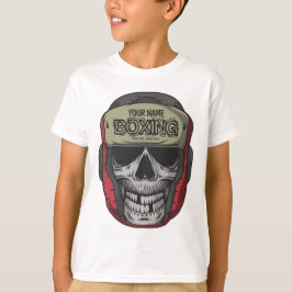 Camiseta Boxeador Personalizado Boxer Fight Club Esqueleto