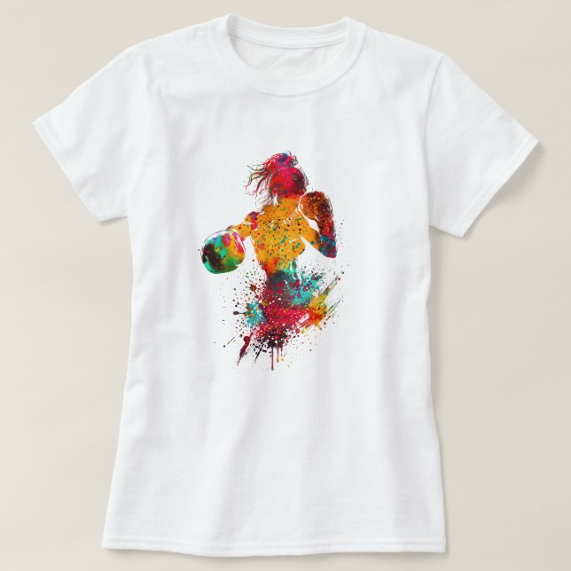 Camiseta Boxeadora Feminina (Frente do Design)