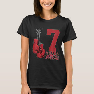Camiseta Boxeando 7 Anos De Ser Um Boxeur Incrível Aniversá
