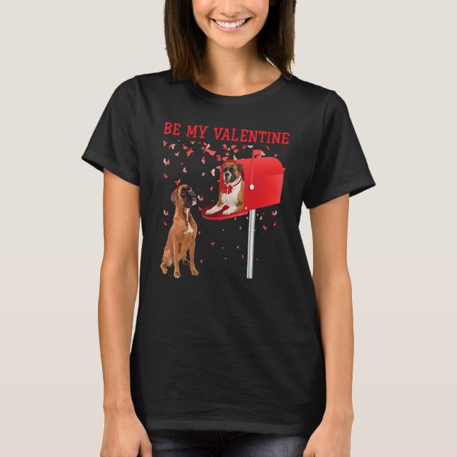 Camiseta Boxer Be My Namorados Heart Mailbox (Frente)