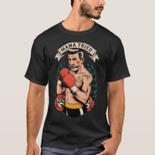 Camiseta Boxer Boxer American Traditional Tattoo Art Flash