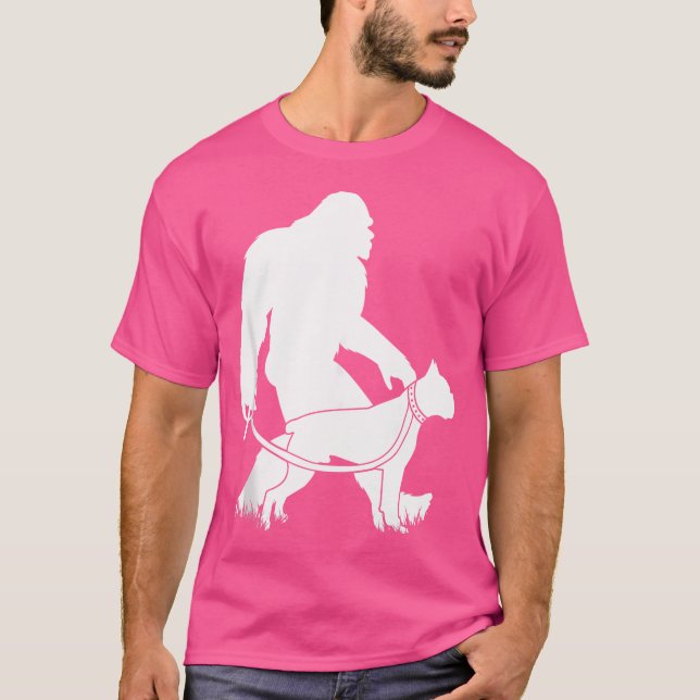 Camiseta Boxer Boxer Cachorro Engraçado Sasquatch Boxers F (Frente)