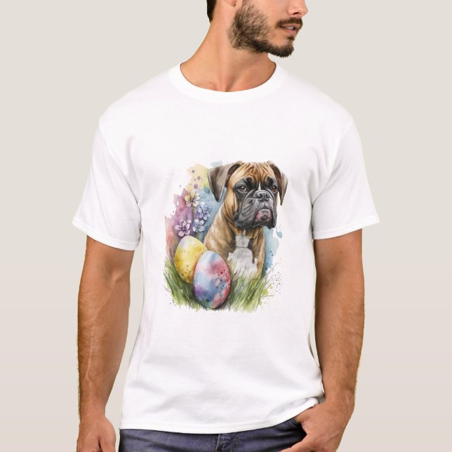 Camiseta Boxer Boxer Easter Ovo, Boxer Felz pascoa Cheio (Frente)