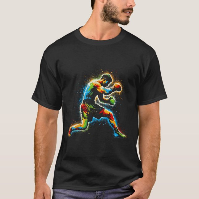 Camiseta Boxer Boxer Ring Arte Marcial Kickboxer Trai (Frente)