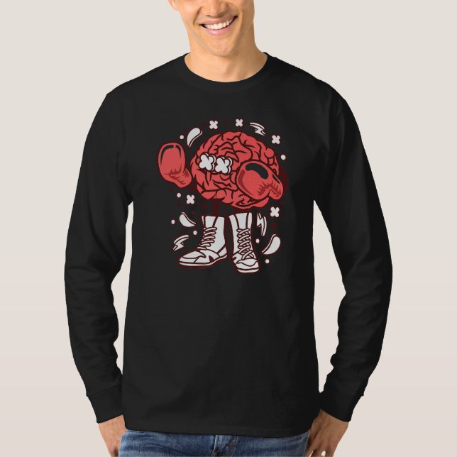 Camiseta Boxer Brain Fighter Boxing Com Luvas E Calçados M (Frente)