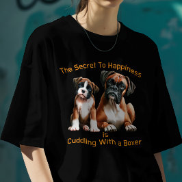 Camiseta Boxer Cachorro O Segredo Da Felicidade