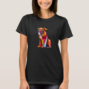 Camiseta Boxer Colorful Origami Dog Cute Swethday