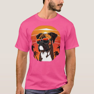 Camiseta Boxer com óculos de sol