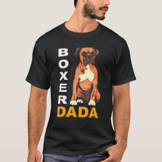 Camiseta Boxer Dada Boxer Pai Boxer Cães