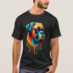 Camiseta Boxer de Arte de Tinta Pingando Boxers