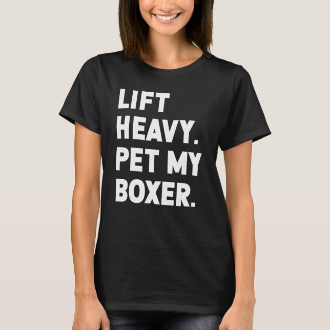 Camiseta Boxer de Cão de Pet Pesado para Elevação da Workou (Frente)