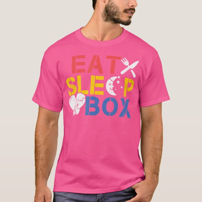 Camiseta Boxer de Combate de Boxer com Caixa de Repouso (Frente)