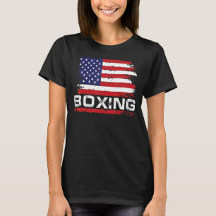 Camiseta Boxer de Sinalizador Roupa de Boxing Americano Ret