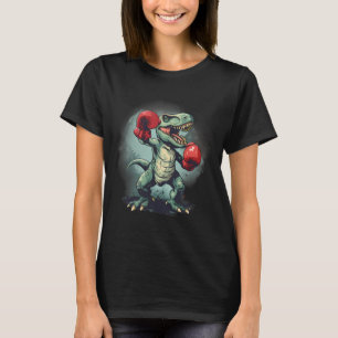 Camiseta Boxer Dinossaur Boxing Dino Kickboxing T-rex Boxin