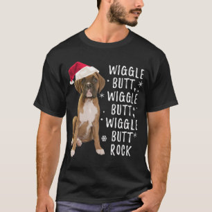Camiseta Boxer Dog Christmas - Wiggle Bumbum Rock