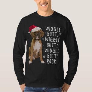 Camiseta Boxer Dog Christmas - Wiggle Bumbum Rock