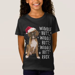 Camiseta Boxer Dog Christmas - Wiggle Bumbum Rock