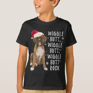 Camiseta Boxer Dog Christmas - Wiggle Bumbum Rock