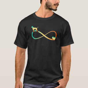 Camiseta Boxer Dog Infinite Love Heart Infinity Symbol Vint