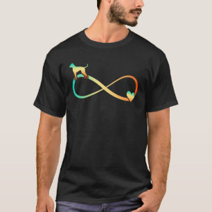 Camiseta Boxer Dog Infinite Love Heart Infinity Symbol Vint