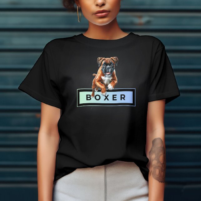 Camiseta Boxer Dog - Leaps e limites (Criador carregado)