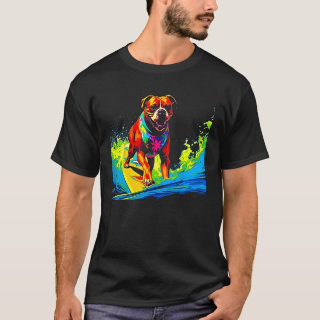 Camiseta Boxer Dog Pop Surf (Frente)