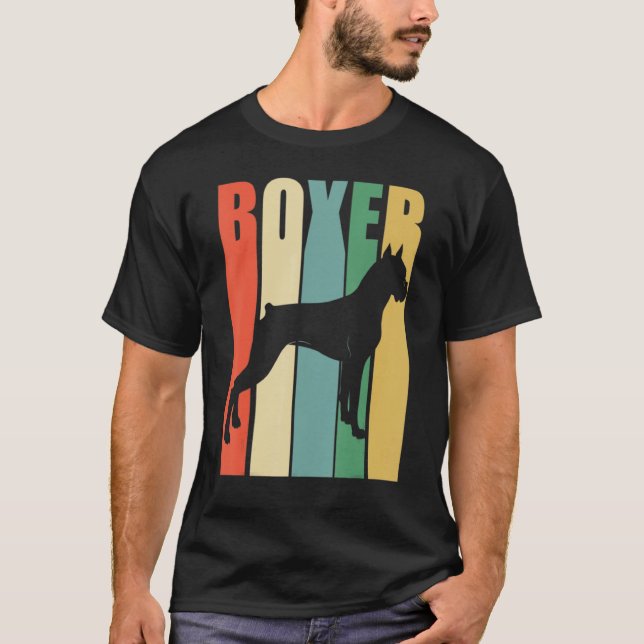Camiseta Boxer Dog Retro (Frente)