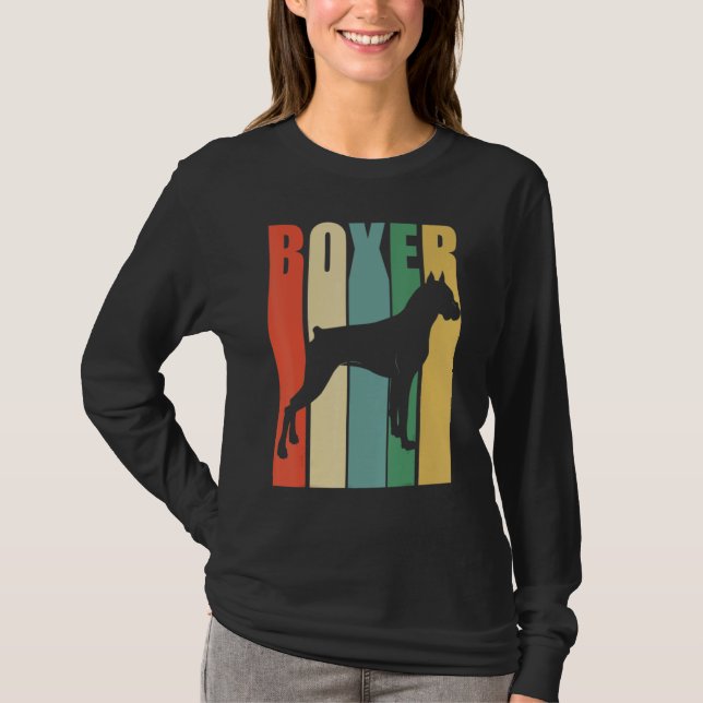 Camiseta Boxer Dog Retro (Frente)