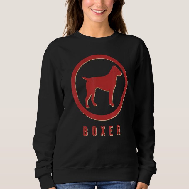 Camiseta Boxer Dog Retro Vintage (Frente)