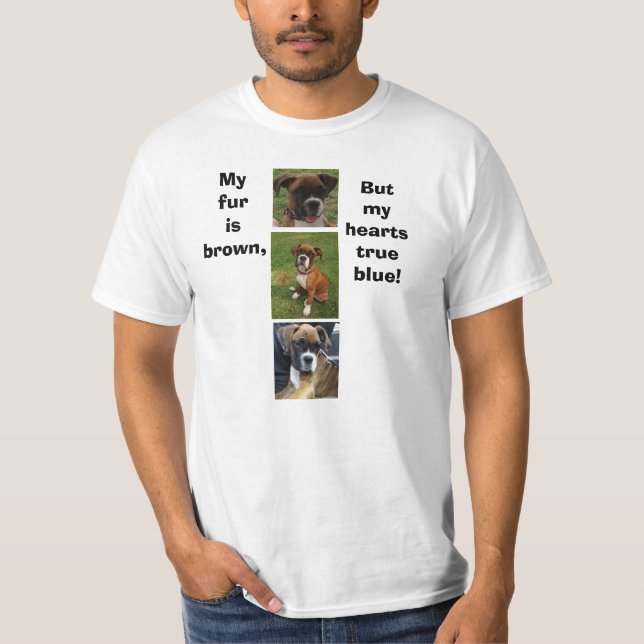 camiseta BOXER DOG TRUE BLUE (Frente)