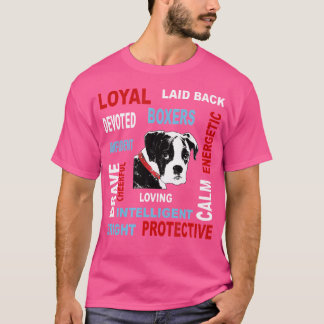 Camiseta Boxer Dogs I Love My Boxer Design Para Boxers