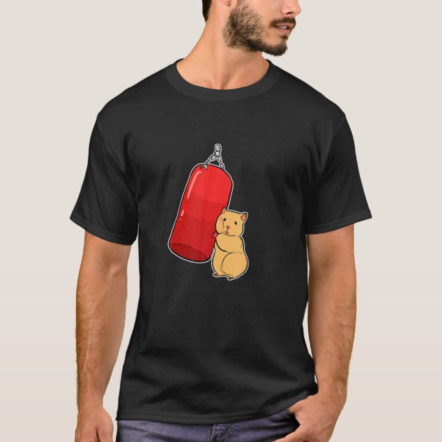 Camiseta Boxer E Amante de os animais De Hamster (Frente)