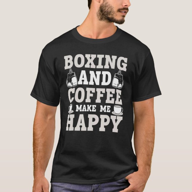 Camiseta Boxer E Café Professional Boxer Sport Knockou (Frente)