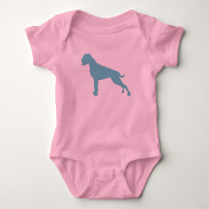 Camiseta Boxer Hund azul-esverdeado
