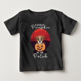 Camiseta Boxer In Pumpkin Dogs Pumpkin No Patch