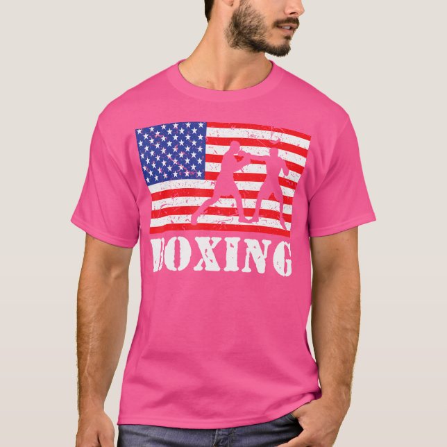 Camiseta Boxer Incomodado Americano Bandeira Boxer (Frente)