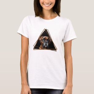 Camiseta Boxer Lab Dog Marrom e Preto Brindle